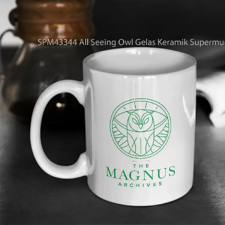 SPM43344 All Seeing Owl Gelas Keramik Supermug