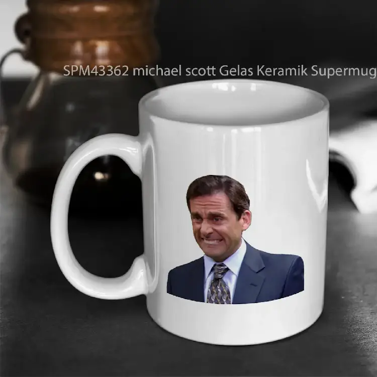 SPM43362 michael scott Gelas Keramik Supermug
