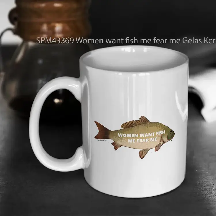 SPM43369 Women want fish me fear me Gelas Keramik Supermug