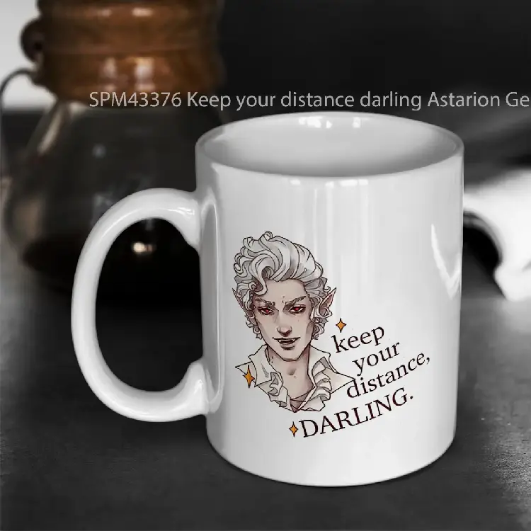 SPM43376 Keep your distance darling Astarion Gelas Keramik Supermug