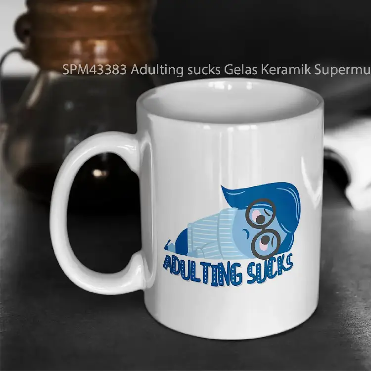 SPM43383 Adulting sucks Gelas Keramik Supermug