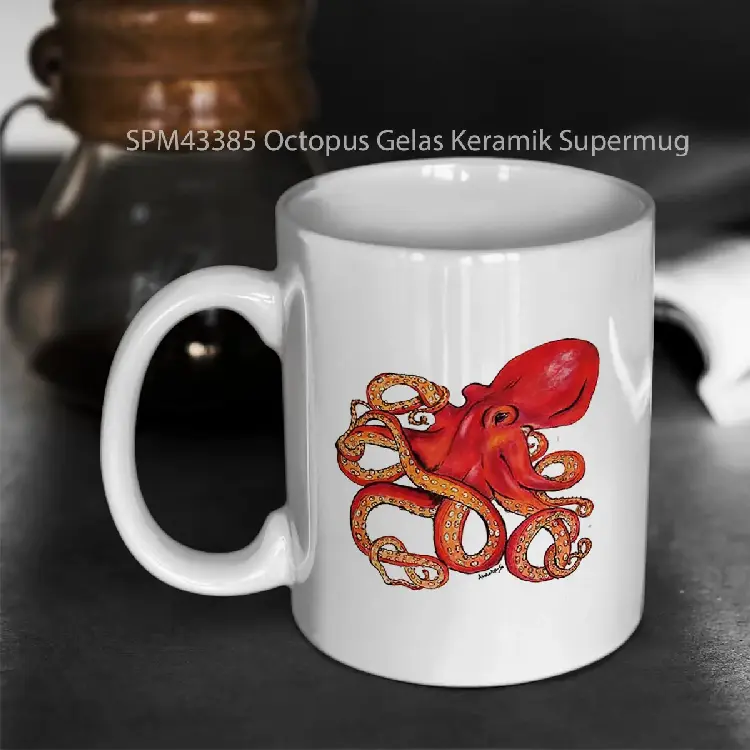 SPM43385 Octopus Gelas Keramik Supermug