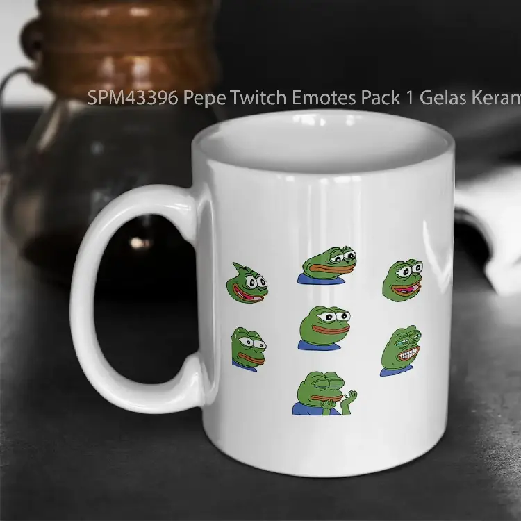 SPM43396 Pepe Twitch Emotes Pack 1 Gelas Keramik Supermug