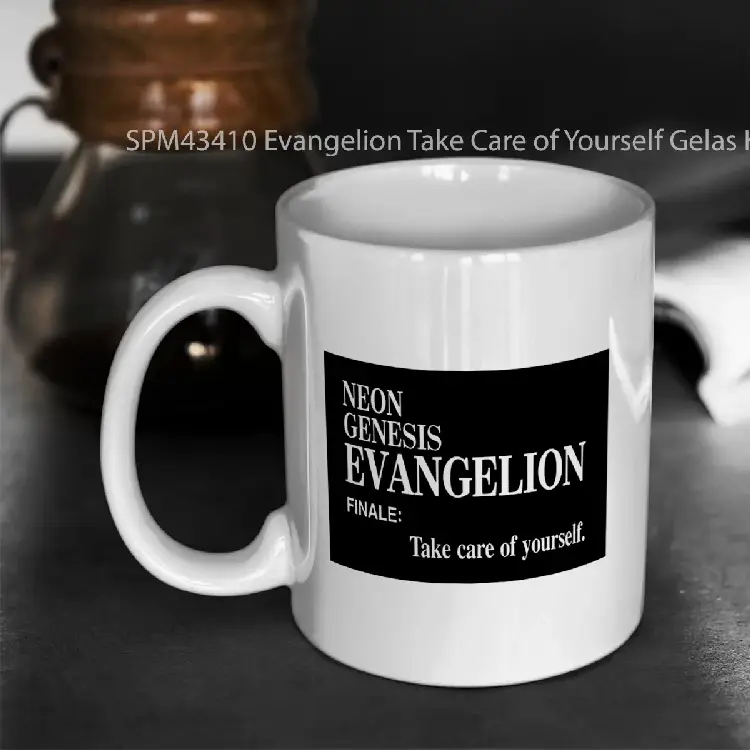 SPM43410 Evangelion Take Care of Yourself Gelas Keramik Supermug