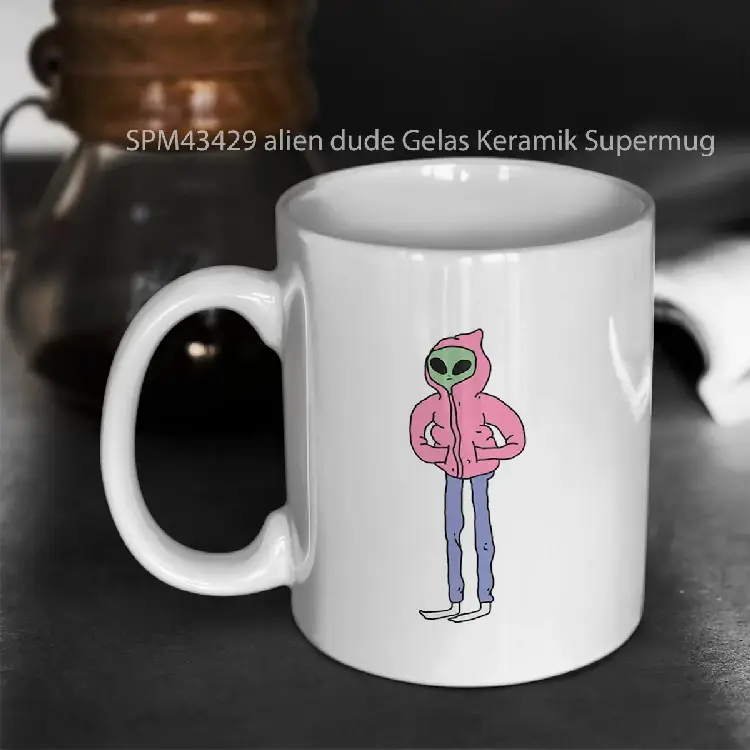 SPM43429 alien dude Gelas Keramik Supermug