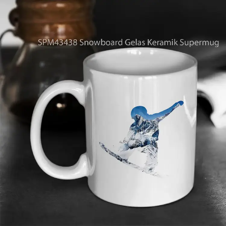 SPM43438 Snowboard Gelas Keramik Supermug