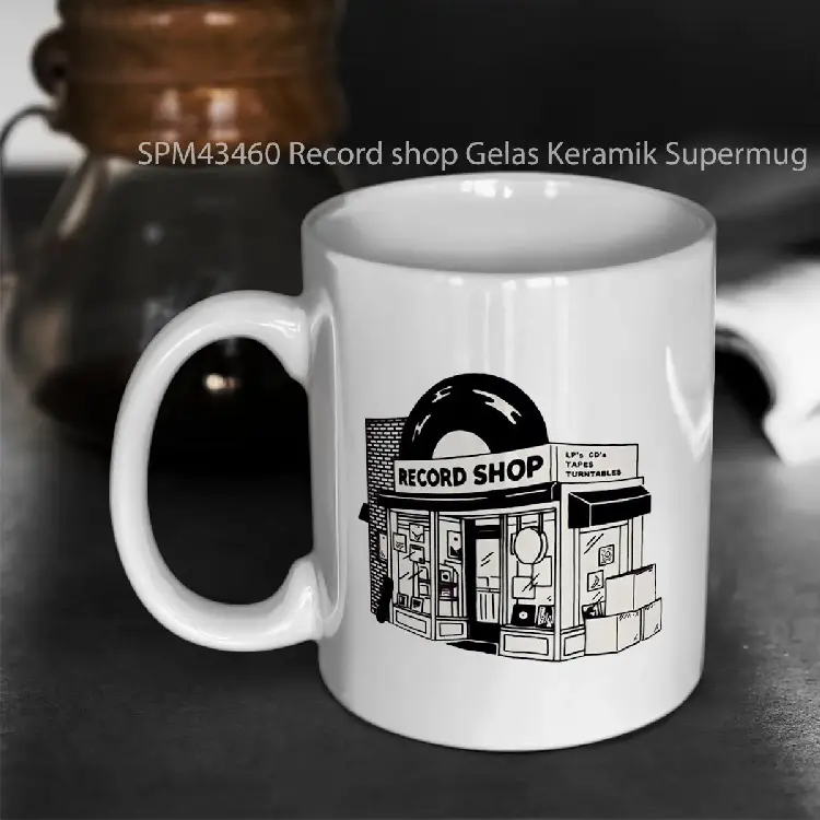 SPM43460 Record shop Gelas Keramik Supermug