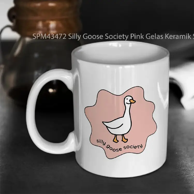 SPM43472 Silly Goose Society Pink Gelas Keramik Supermug