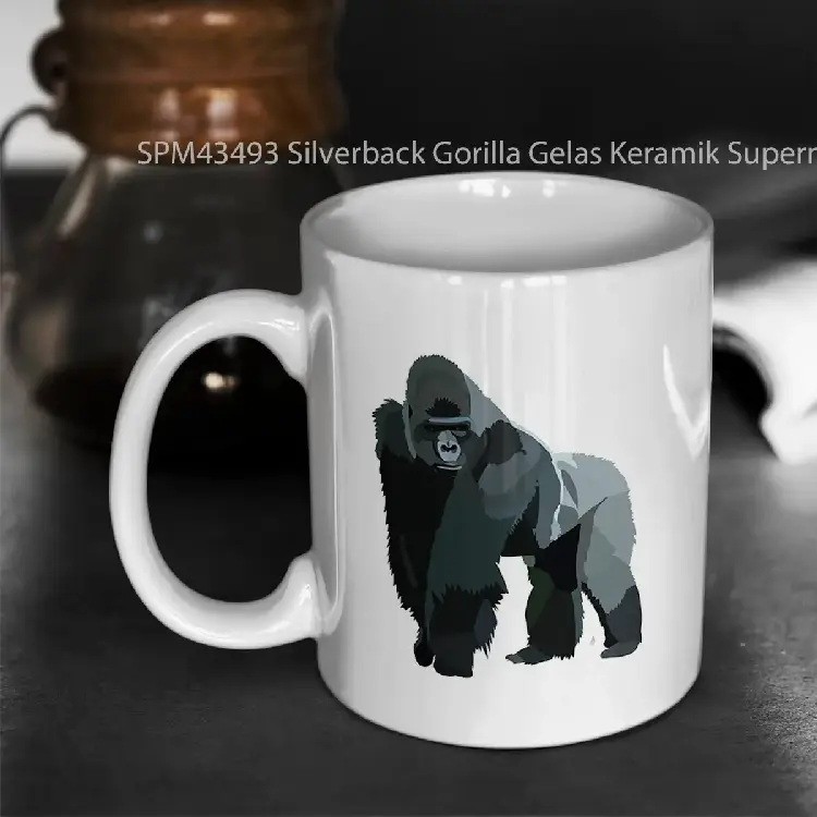 SPM43493 Silverback Gorilla Gelas Keramik Supermug