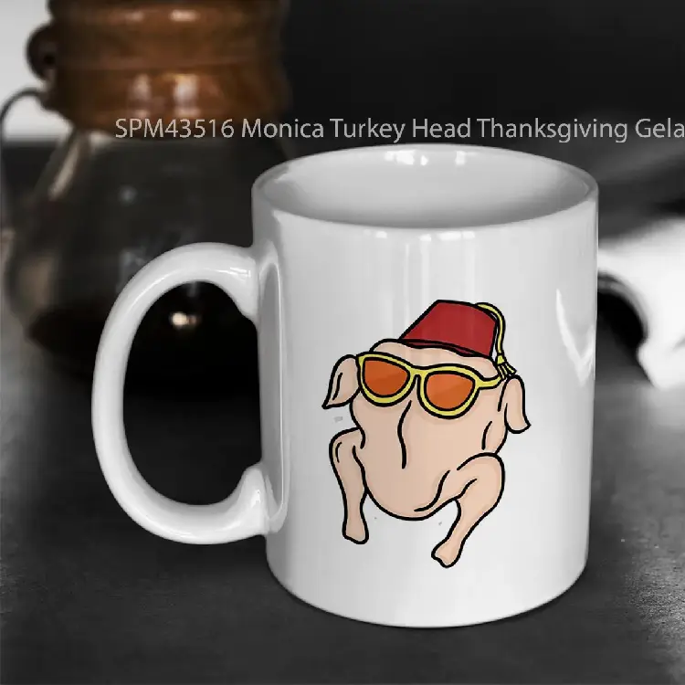 SPM43516 Monica Turkey Head Thanksgiving Gelas Keramik Supermug