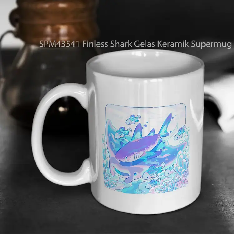 SPM43541 Finless Shark Gelas Keramik Supermug