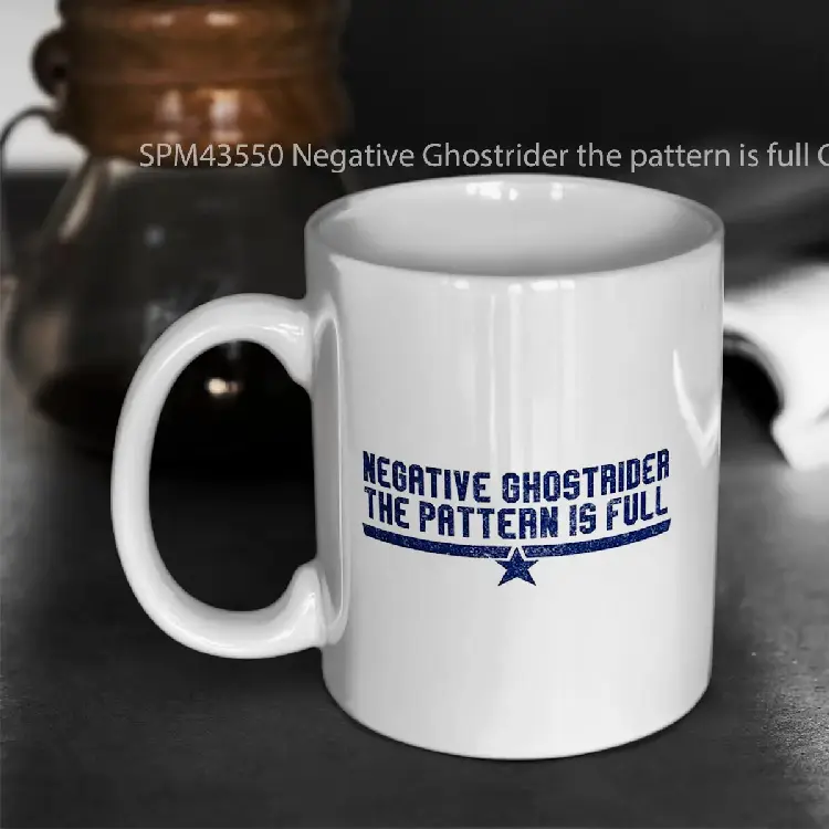 SPM43550 Negative Ghostrider the pattern is full Gelas Keramik Supermug