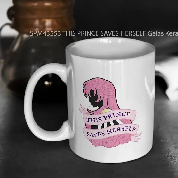 SPM43553 THIS PRINCE SAVES HERSELF Gelas Keramik Supermug