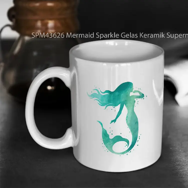 SPM43626 Mermaid Sparkle Gelas Keramik Supermug