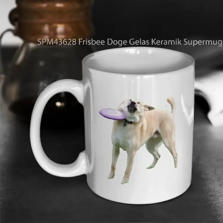 SPM43628 Frisbee Doge Gelas Keramik Supermug