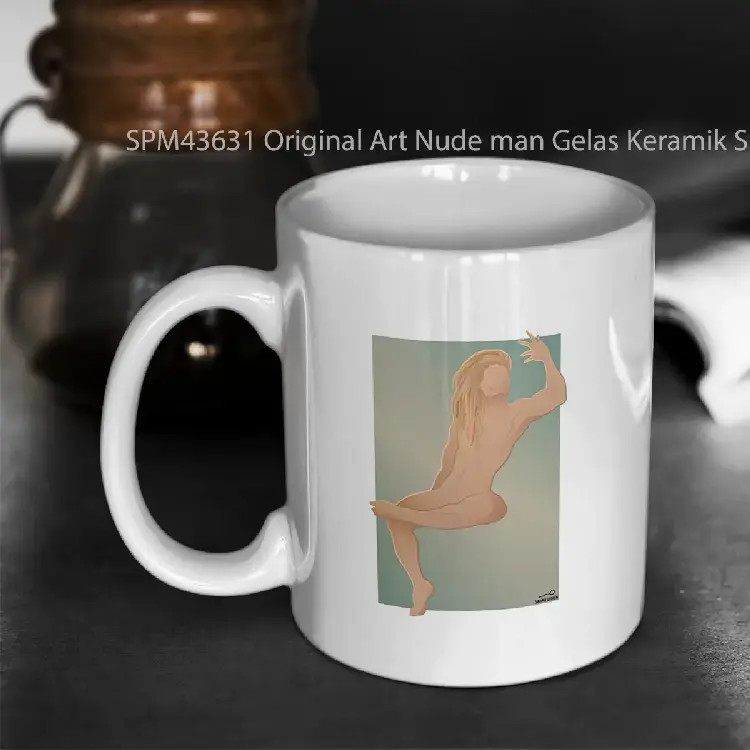 SPM43631 Original Art Nude man Gelas Keramik Supermug