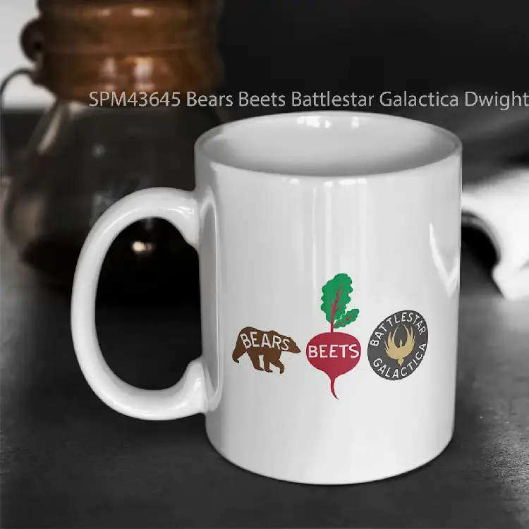 SPM43645 Bears Beets Battlestar Galactica Dwight Schrute Gelas Keramik Supermug