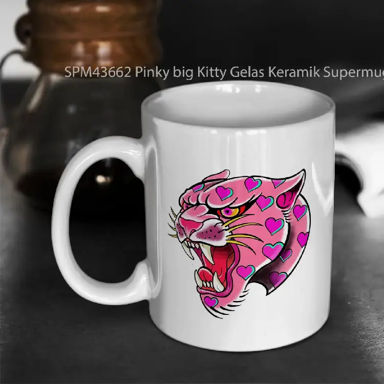SPM43662 Pinky big Kitty Gelas Keramik Supermug