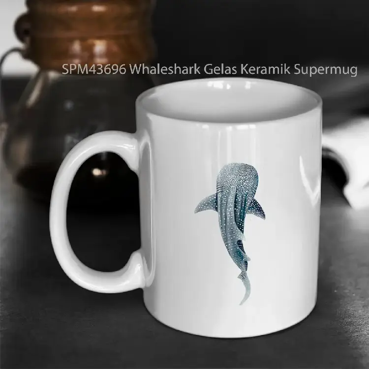 SPM43696 Whaleshark Gelas Keramik Supermug