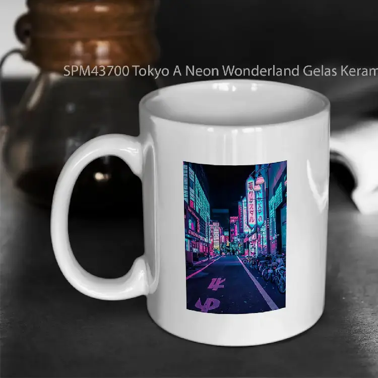 SPM43700 Tokyo A Neon Wonderland Gelas Keramik Supermug