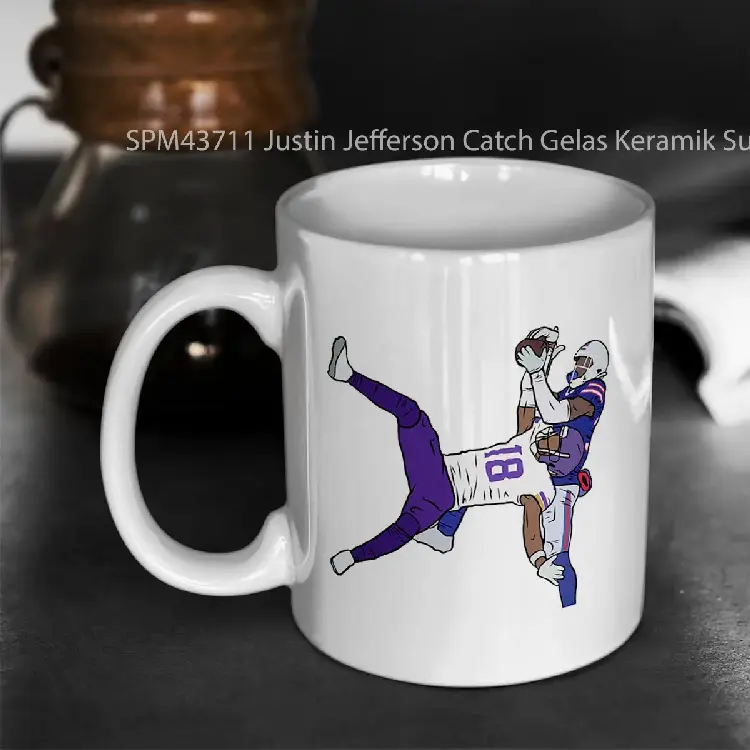 SPM43711 Justin Jefferson Catch Gelas Keramik Supermug
