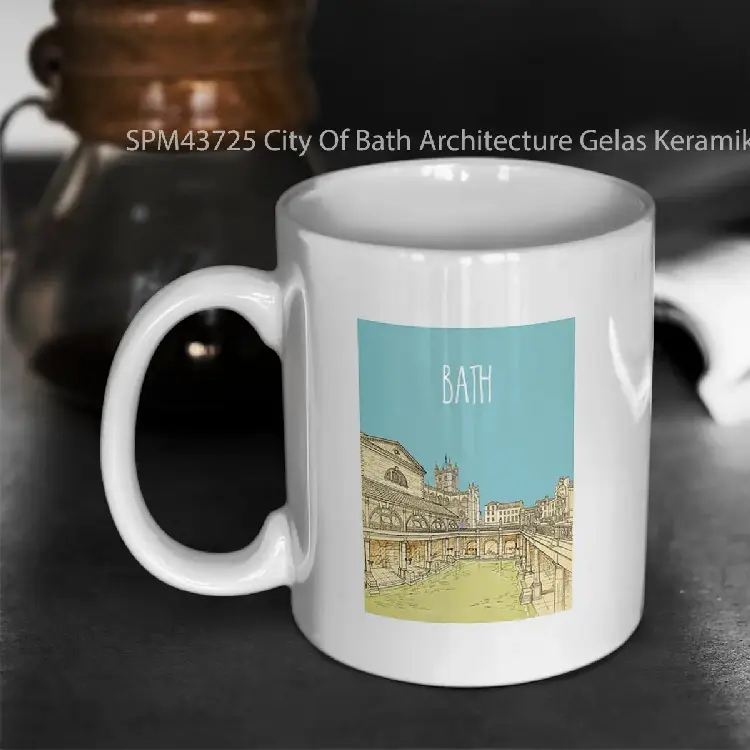 SPM43725 City Of Bath Architecture Gelas Keramik Supermug