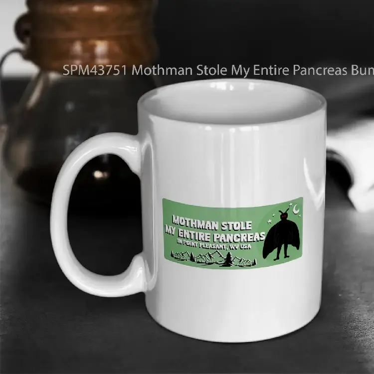 SPM43751 Mothman Stole My Entire Pancreas Bumper Gelas Keramik Supermug