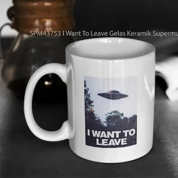 SPM43753 I Want To Leave Gelas Keramik Supermug