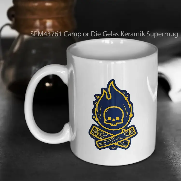 SPM43761 Camp or Die Gelas Keramik Supermug