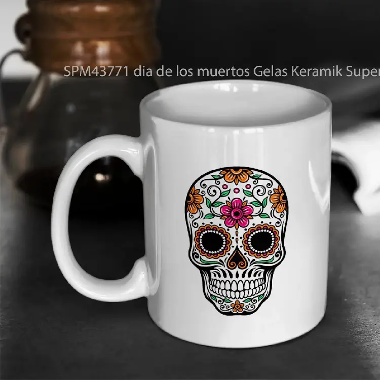 SPM43771 dia de los muertos Gelas Keramik Supermug