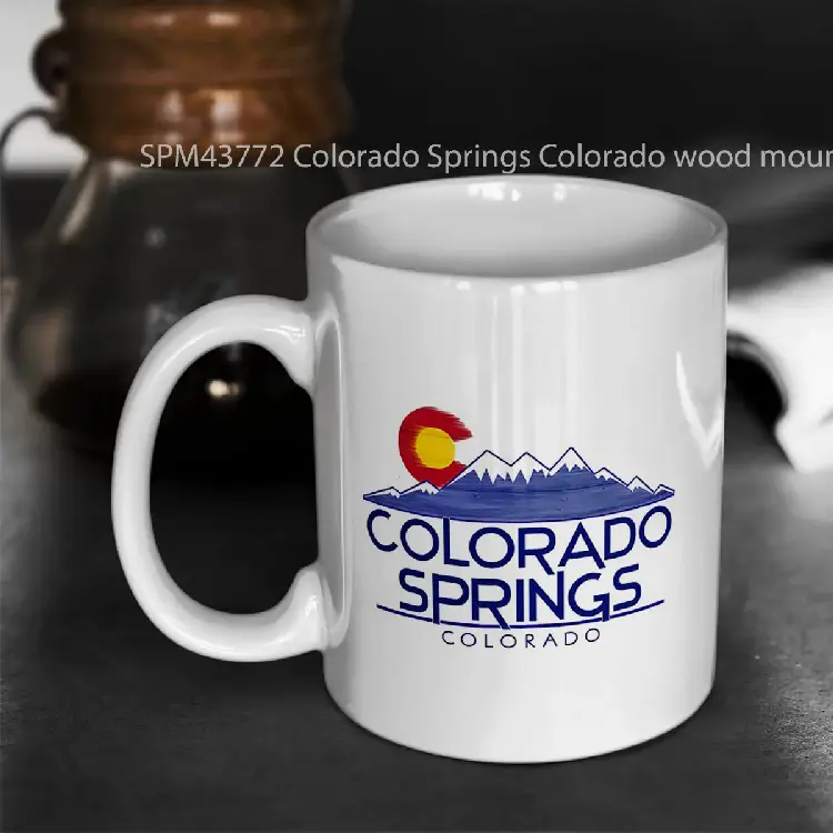 SPM43772 Colorado Springs Colorado wood mountains Gelas Keramik Supermug