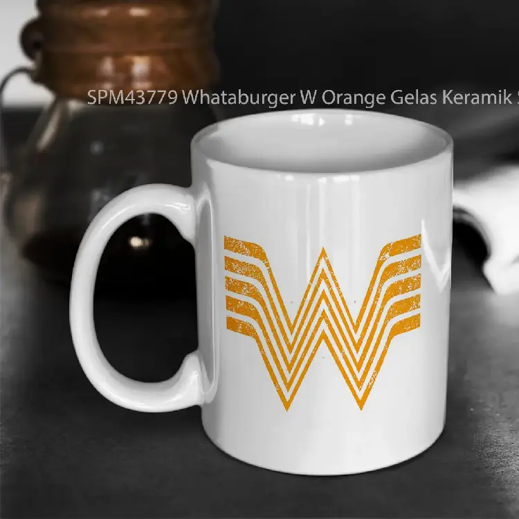 SPM43779 Whataburger W Orange Gelas Keramik Supermug