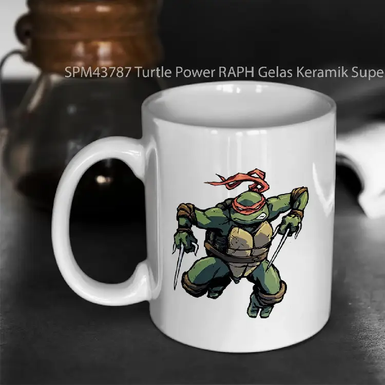 SPM43787 Turtle Power RAPH Gelas Keramik Supermug