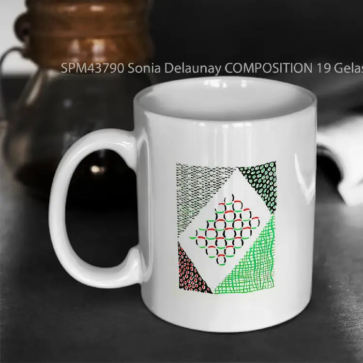 SPM43790 Sonia Delaunay COMPOSITION 19 Gelas Keramik Supermug