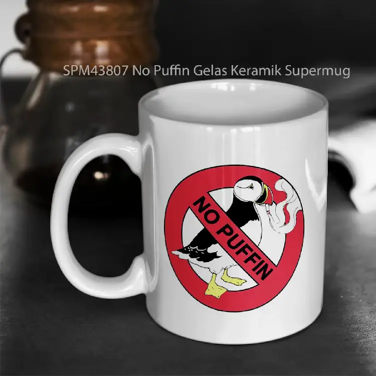 SPM43807 No Puffin Gelas Keramik Supermug