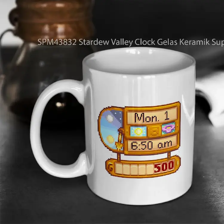 SPM43832 Stardew Valley Clock Gelas Keramik Supermug