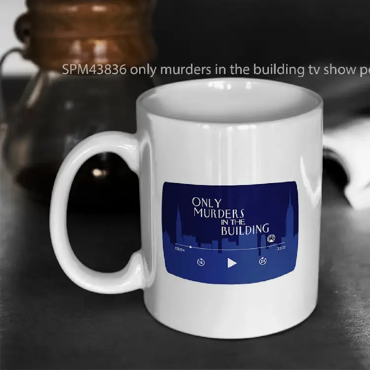SPM43836 only murders in the building tv show podcast player Gelas Keramik Supermug