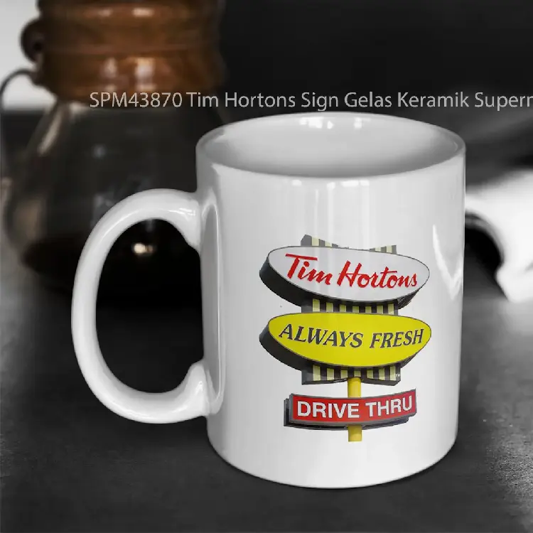 SPM43870 Tim Hortons Sign Gelas Keramik Supermug