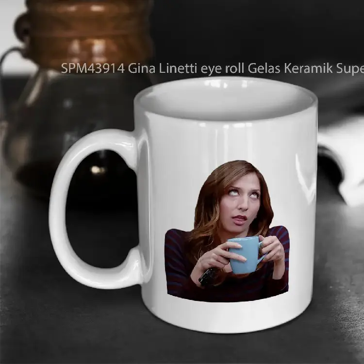 SPM43914 Gina Linetti eye roll Gelas Keramik Supermug