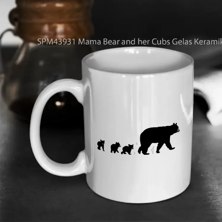 SPM43931 Mama Bear and her Cubs Gelas Keramik Supermug