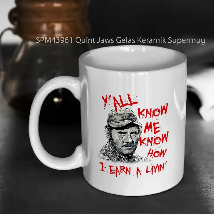 SPM43961 Quint Jaws Gelas Keramik Supermug