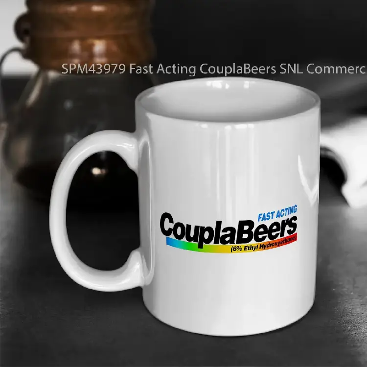 SPM43979 Fast Acting CouplaBeers SNL Commercial Gelas Keramik Supermug