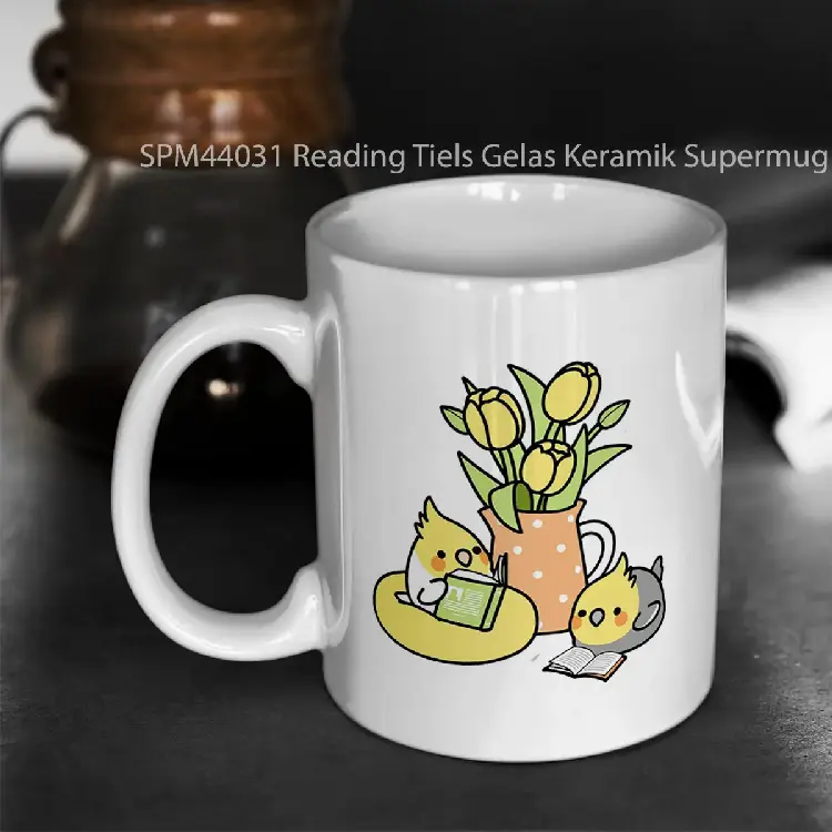 SPM44031 Reading Tiels Gelas Keramik Supermug