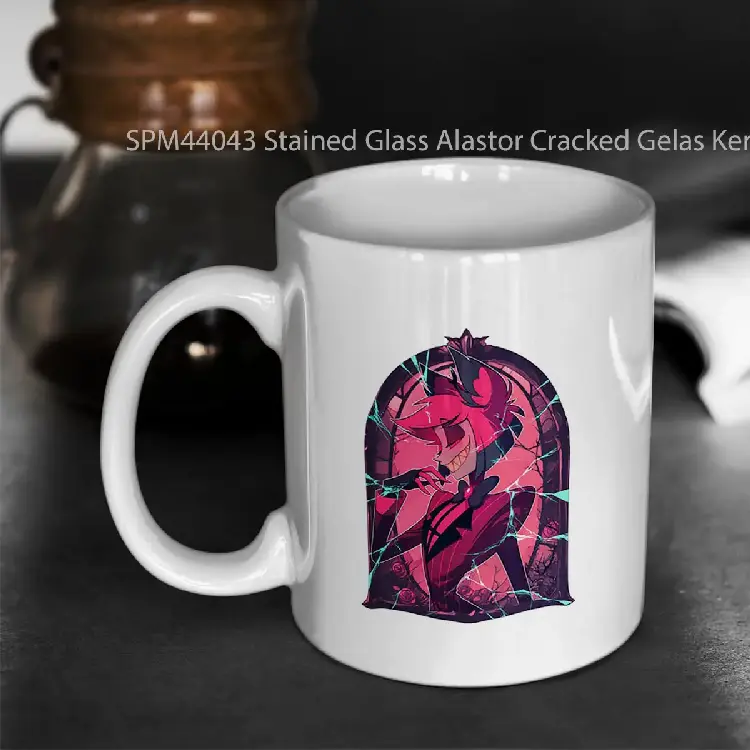 SPM44043 Stained Glass Alastor Cracked Gelas Keramik Supermug