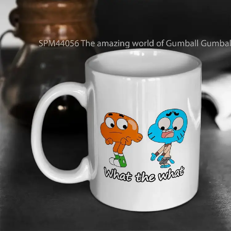 SPM44056 The amazing world of Gumball Gumball and Darwin What the what Gelas Keramik Supermug