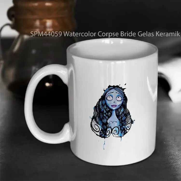 SPM44059 Watercolor Corpse Bride Gelas Keramik Supermug