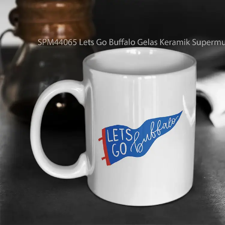 SPM44065 Lets Go Buffalo Gelas Keramik Supermug