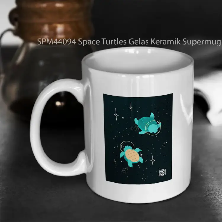 SPM44094 Space Turtles Gelas Keramik Supermug