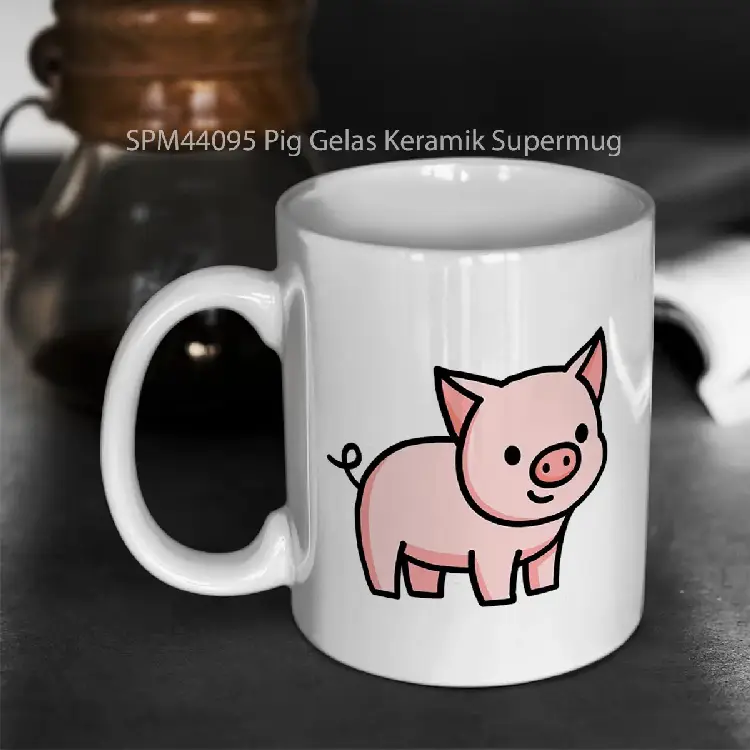 SPM44095 Pig Gelas Keramik Supermug