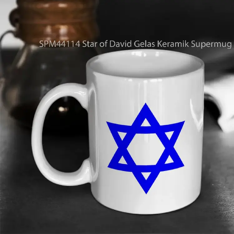 SPM44114 Star of David Gelas Keramik Supermug